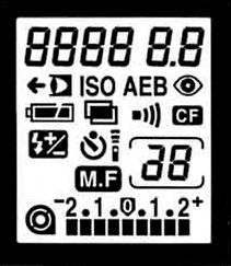 ЖК-дисплей фотокамеры Canon EOS 50.