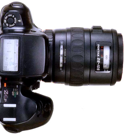 Профессиональная пленочная 35-мм автофокусная SLR-фотокамера со встроенным мотором Pentax Z-1p.