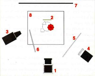 Схема освещения натюрморта.