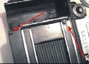 Разборка фотоаппарат Киев-4, корпус фильмового тракта