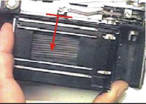 Разборка фотоаппарат Киев-4, корпус фильмового тракта