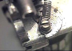 Разборка фотоаппарат Киев-4, зажим оси шторки