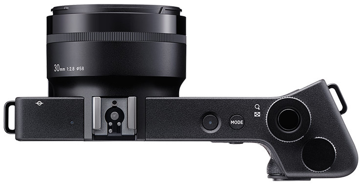 Верхняя панель и элементы управления компактной цифровой фотокамеры Sigma dp2 Quattro.