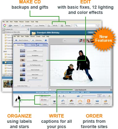 Picasa 2 — органайзер фотоархивов от Google